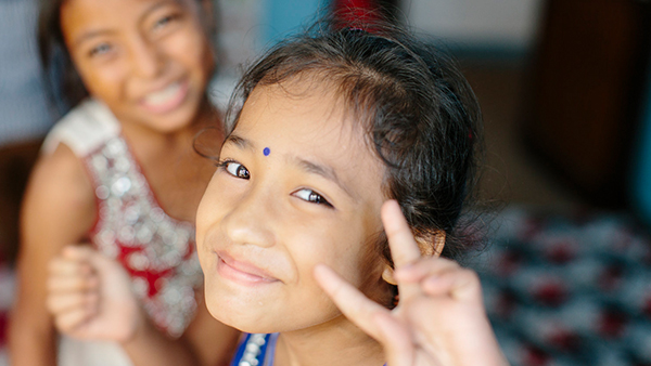 Young Girl from Contact Center